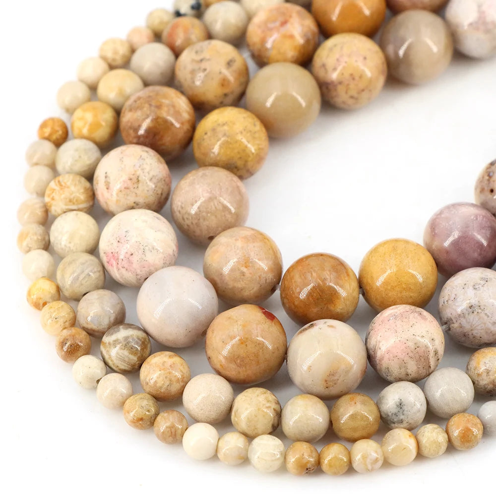 Natural Stone Beads for Jewellery Making – Blue Tiger Eye, Amethyst & Rose Quartz | 4/6/8/10mm