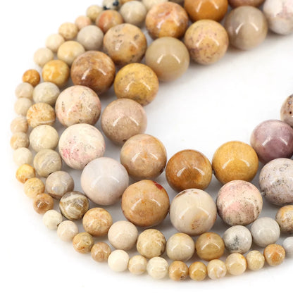 Natural Stone Beads for Jewellery Making – Blue Tiger Eye, Amethyst & Rose Quartz | 4/6/8/10mm