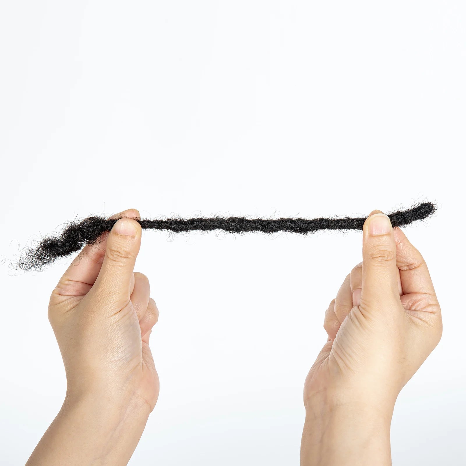 Loc Extension Human Hair 0.6cm Width 8inch 50 Strands Handmade Dreadlock Inter Extension Human Hair for Women/Men/Kids - Shello's Creative Boutique