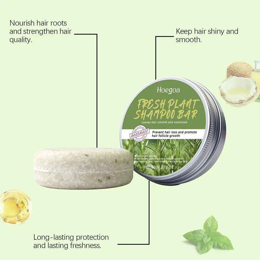 Rosemary Hair Loss Shampoo Soap - Deep Cleansing & Scalp Massage Bar - Shello's Creative Boutique