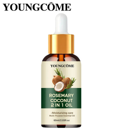 Rosemary Oil Hair Growth Essential Coconut Oil Improve Hair Loss And Nourishes Strengthen Hair Roots Scalp Treatment Hair Care - Shello's Creative Boutique