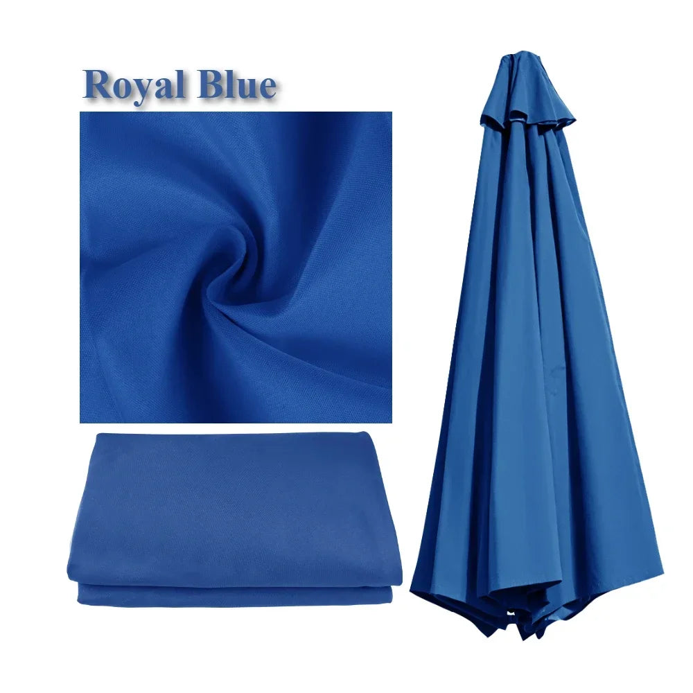 Parasol Replacement Cover – PU-Coated Oxford Waterproof Canopy for 6 & 8 Rib Garden Parasols