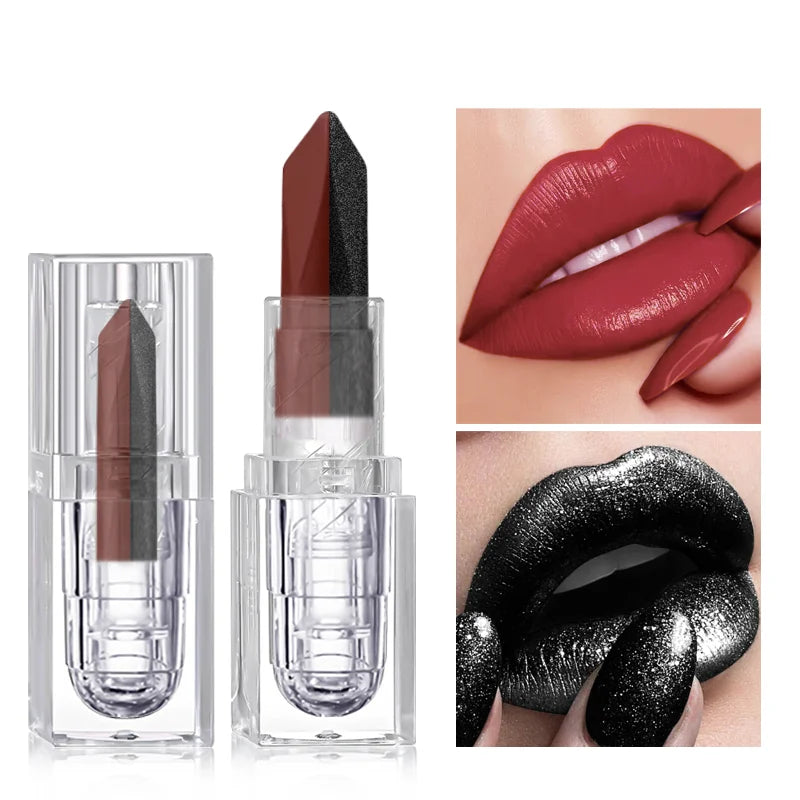 Lipstick Waterproof Long Lasting Moisturizing Matte Non-stick Cup Pearlescent Diamond Lip Tint Red Sexy Lips Makeup - Shello's Creative Boutique