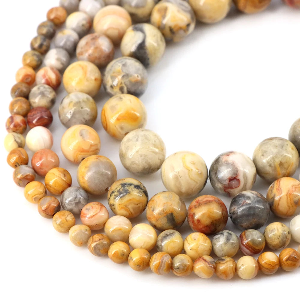 Natural Stone Beads for Jewellery Making – Blue Tiger Eye, Amethyst & Rose Quartz | 4/6/8/10mm