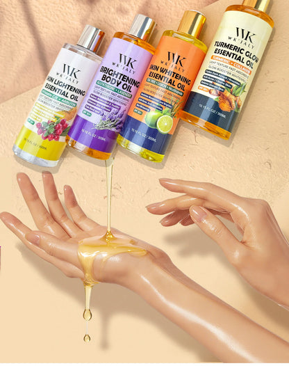 WK JALY Whitening Essential Body Oil Series, Clean Skin, Moisturizing, Nourishing, Remove Acne, Black Spots, for All Skin Types - Shello's Creative Boutique