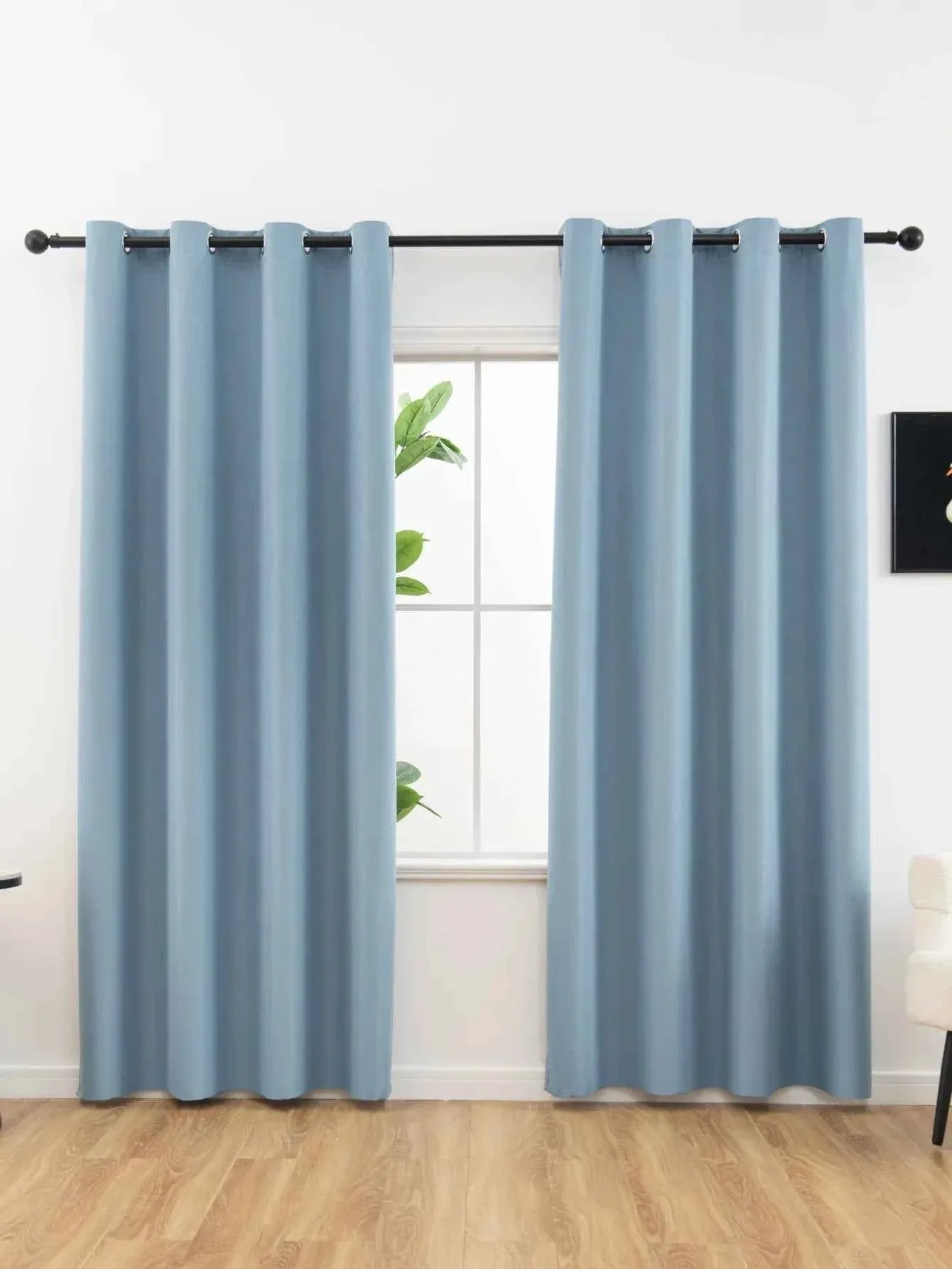 Solid Blackout Curtains with Grommets - Total Privacy Drapes for Bedroom - Shello's Creative Boutique