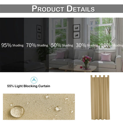 Outdoor Blackout Curtains – Waterproof Patio Drapes - Shello's Creative Boutique