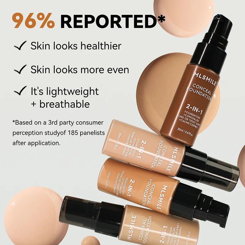 Face Foundation Cream Oil-Control Matte BBCream Waterproof Lasting Concealer Liquid Full Coverage Matte Base Professional Makeup - Shello's Creative Boutique
