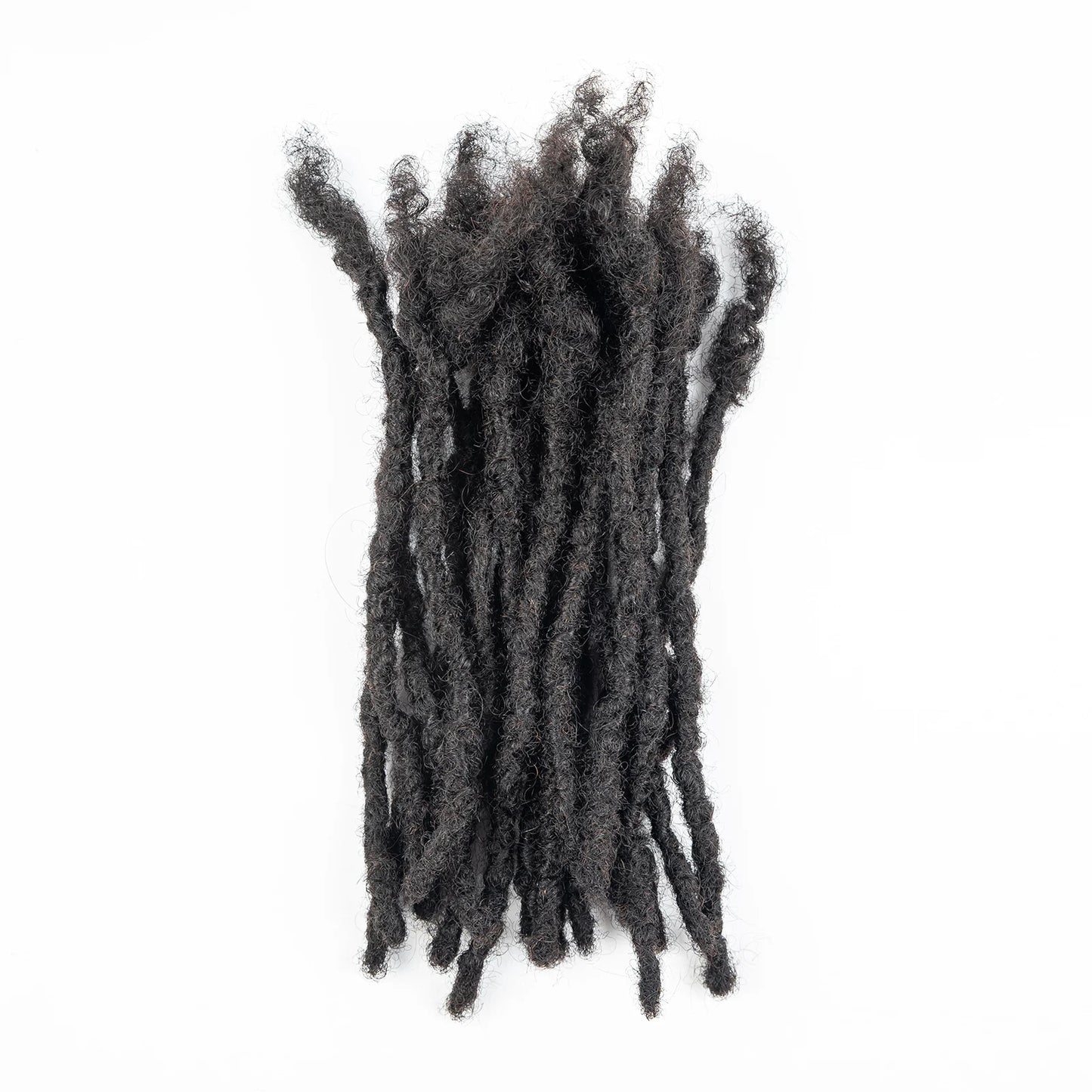 Loc Extension Human Hair 0.6cm Width 8inch 50 Strands Handmade Dreadlock Inter Extension Human Hair for Women/Men/Kids - Shello's Creative Boutique