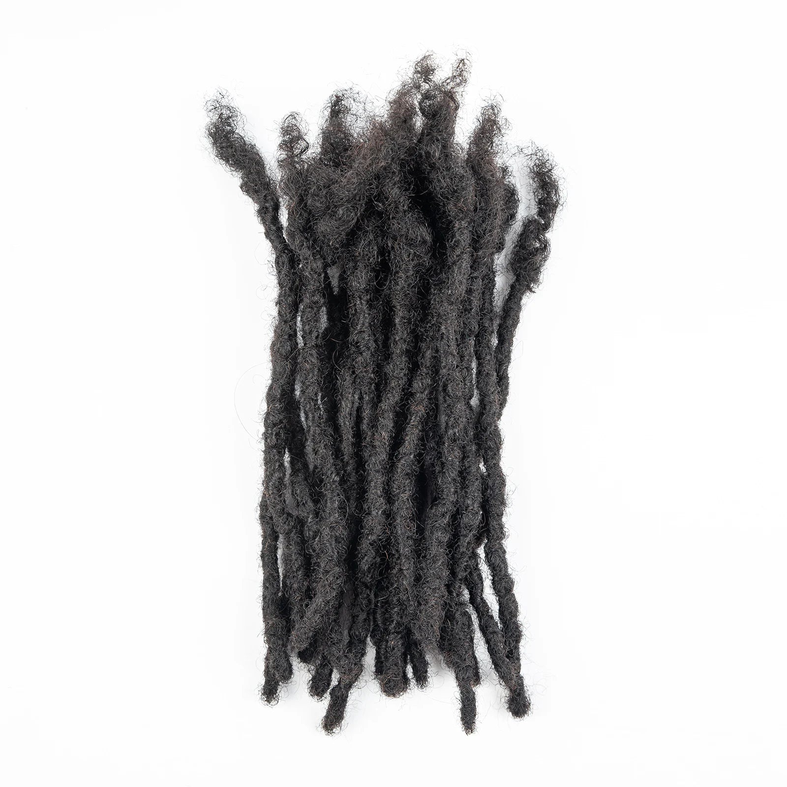 Loc Extension Human Hair 0.6cm Width 8inch 50 Strands Handmade Dreadlock Inter Extension Human Hair for Women/Men/Kids - Shello's Creative Boutique