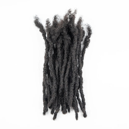 Loc Extension Human Hair 0.6cm Width 8inch 50 Strands Handmade Dreadlock Inter Extension Human Hair for Women/Men/Kids - Shello's Creative Boutique