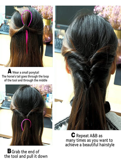 4-Piece Hair Braiding Tool Set - DIY Loop Styling Tools for Easy Braids - Shello's Creative Boutique