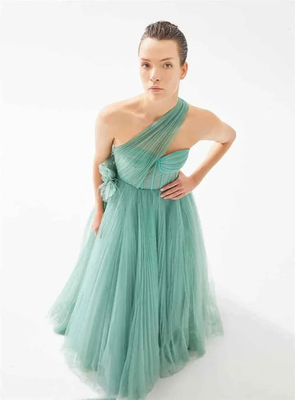 Elegant Evening Dress for Formal Occasions - Wedding & Cocktail Gown | Customizable - Shello's Creative Boutique