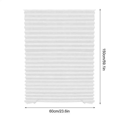 Cordless Pleated Curtains - Self-Adhesive Non-Woven Folding Curtains - Home Shading for Bedroom & Living Room - Shello's Creative Boutique