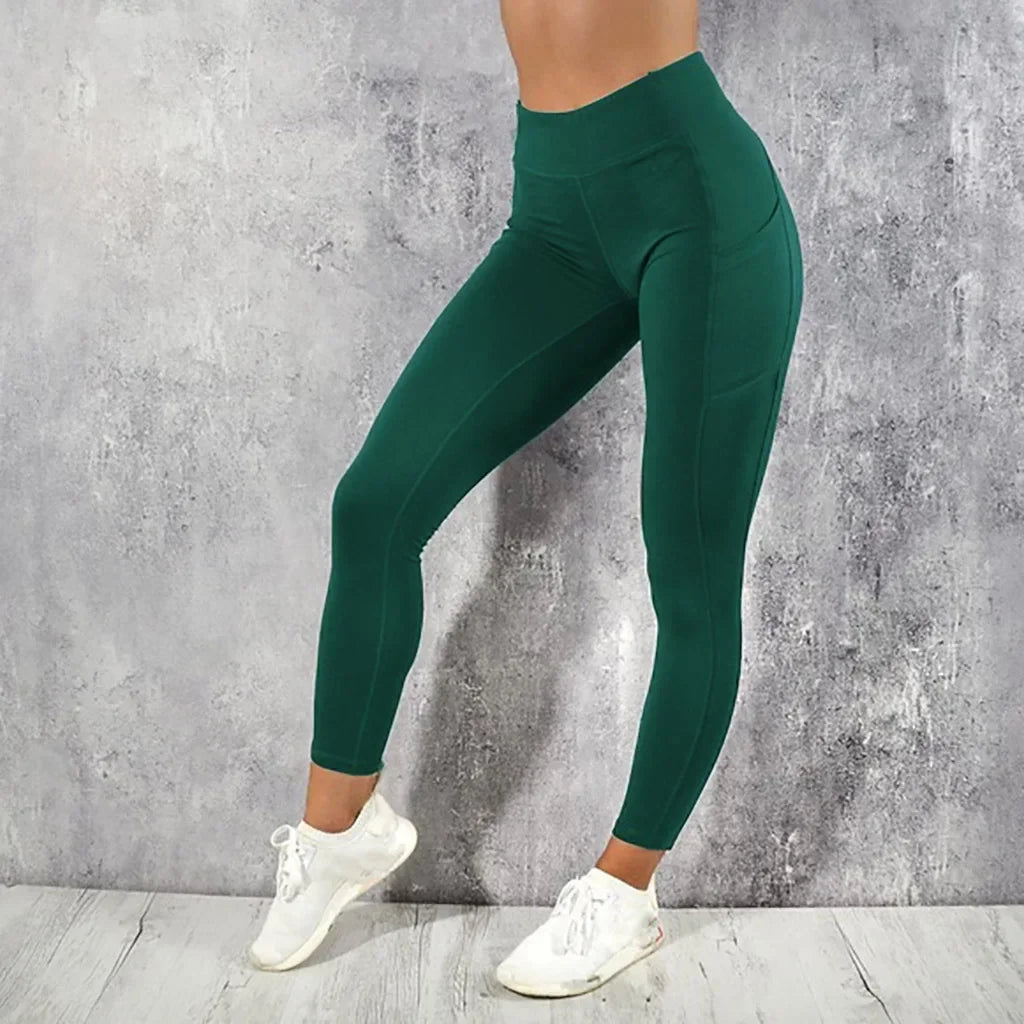 Women's High-Waisted Gym Leggings with Pockets