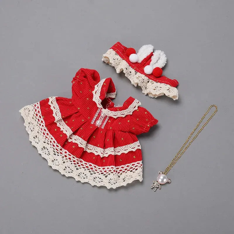 Cute Cotton Doll Dresses – 20cm Clothes for BJD, Baby Dolls & More - Shello's Creative Boutique