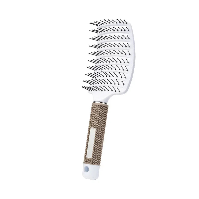 Detangling Hair Brush - Bristle & Nylon Scalp Massage Comb for Wet Curly Hair