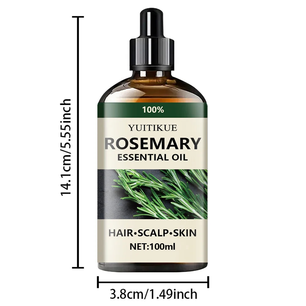 100% Pure Rosemary Essential Oil - Hair, Scalp & Skin Aromatherapy (100g) - Shello's Creative Boutique