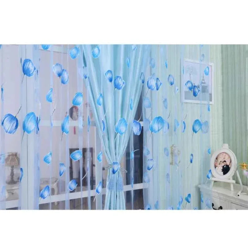 Beeinch Floral Tulle Curtains - Modern Sheer Window Panels for Living Room & Bedroom - Shello's Creative Boutique