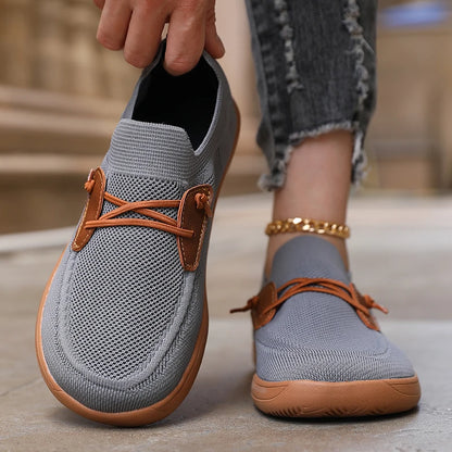 Women's Wide Footed Barefoot Sneakers - Minimalist Mesh Zero Drop Shoes - Shello's Creative Boutique