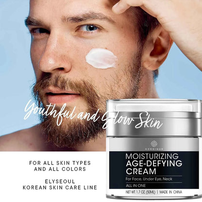 Face Moisturizer for Men Retinol Collagen Peptides Caffeine Hyaluronic Acid Anti Aging Cream