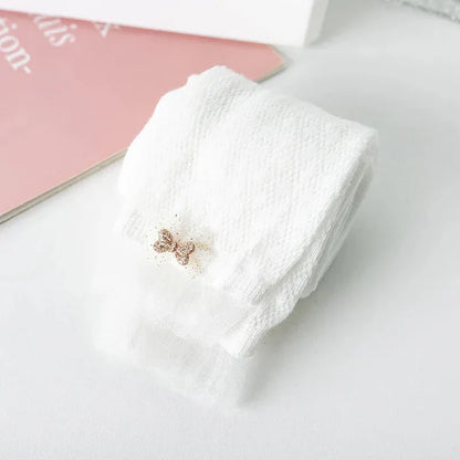 Soft Mesh Lace Summer Leggings for Girls – Hollow-Out Cotton Blend Pants (Ages 1–3) - Shello's Creative Boutique