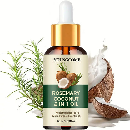 Rosemary Oil Hair Growth Essential Coconut Oil Improve Hair Loss And Nourishes Strengthen Hair Roots Scalp Treatment Hair Care - Shello's Creative Boutique