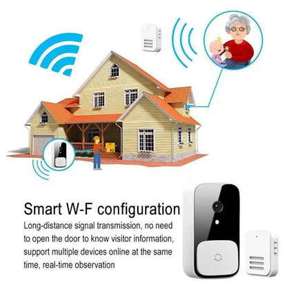 M5 Smart WiFi Video Doorbell Camera with IR Night Vision & Alarm