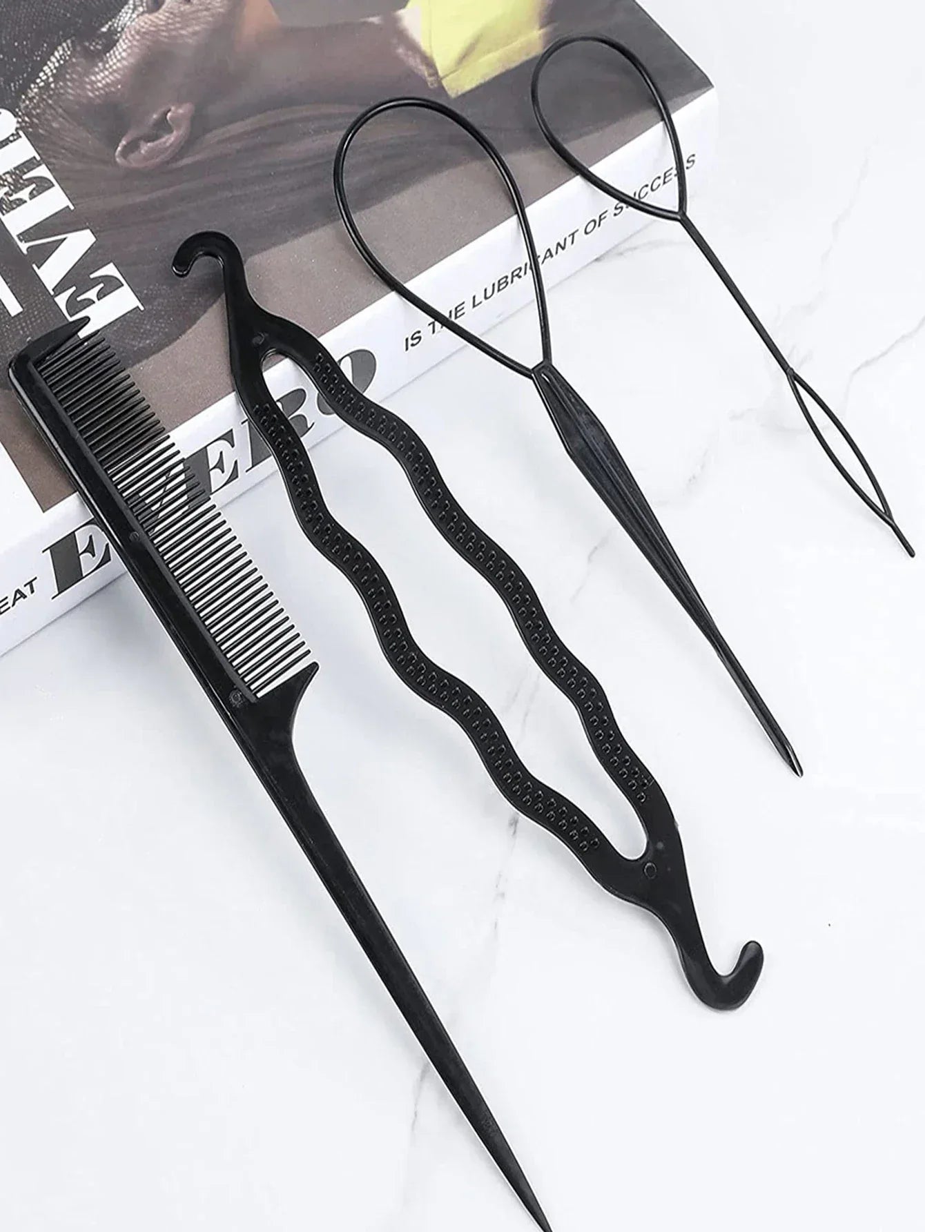 4-Piece Hair Braiding Tool Set - DIY Loop Styling Tools for Easy Braids - Shello's Creative Boutique