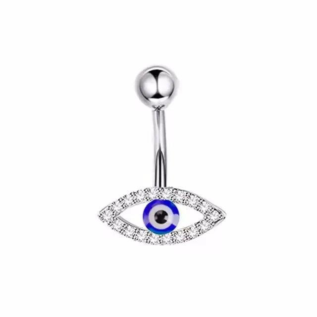 Pink Stainless Steel Belly Button Ring – Animal & Butterfly Styles