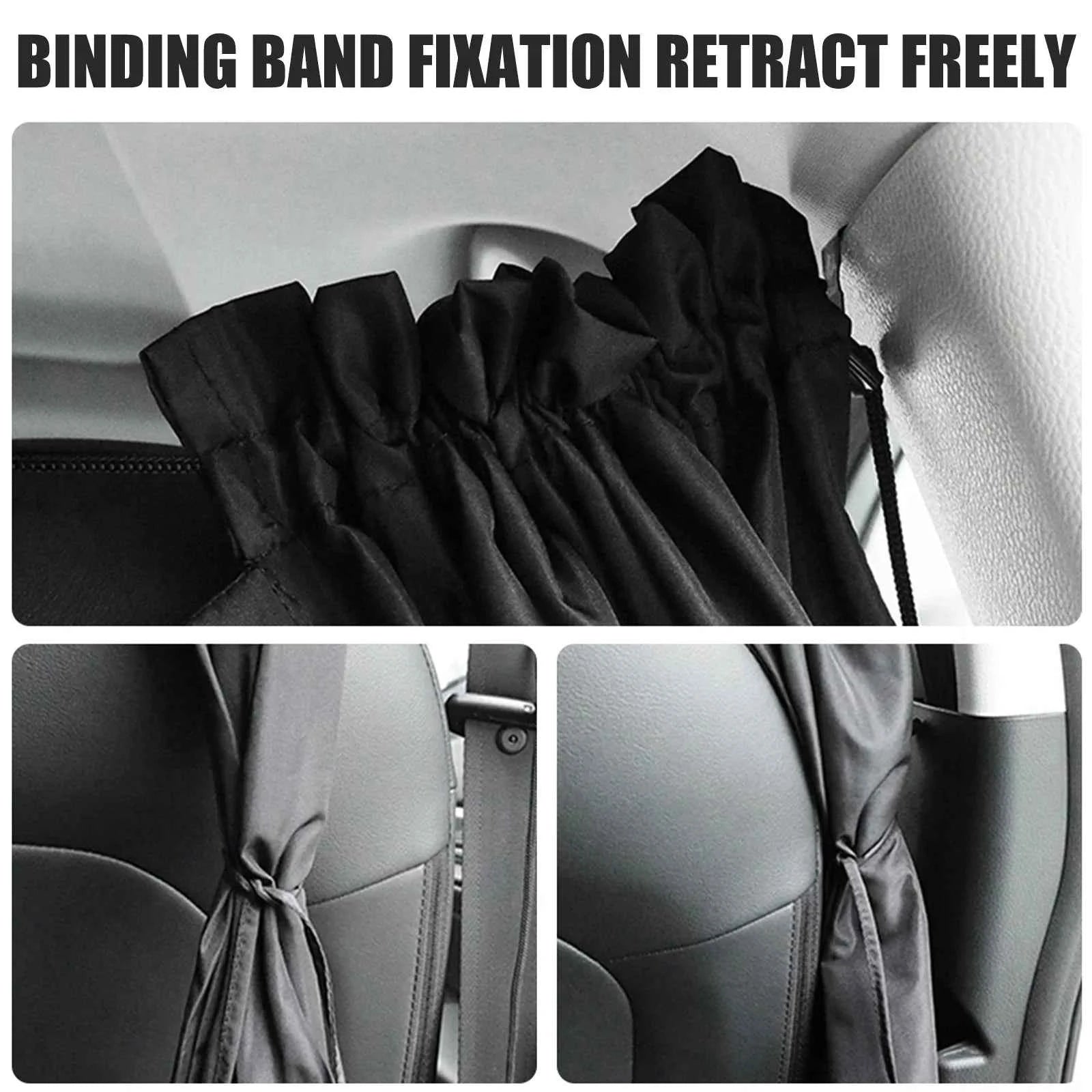 Car Privacy Curtains Universal Car Divider Curtain Between Rear Seat Auto Blackout Curtains Car Sun Shades Side Window Covers