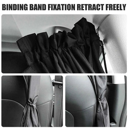 Car Privacy Curtains Universal Car Divider Curtain Between Rear Seat Auto Blackout Curtains Car Sun Shades Side Window Covers