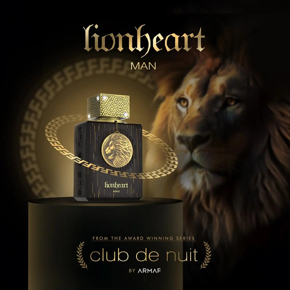 Armaf Club De Nuit Lion Heart EDP Spray 3.4 Fl Oz Clean Fragrance for Men - Shello's Creative Boutique