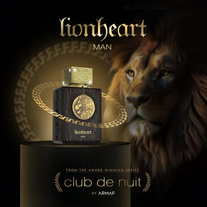 Armaf Club De Nuit Lion Heart EDP Spray 3.4 Fl Oz Clean Fragrance for Men - Shello's Creative Boutique