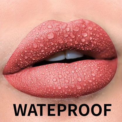 Luxury Long-lasting Waterproof Velvet Matte Liquid Lipstick - Hydrating, High Pigment, Smudge-proof, Lightweight - Shello's Creative Boutique