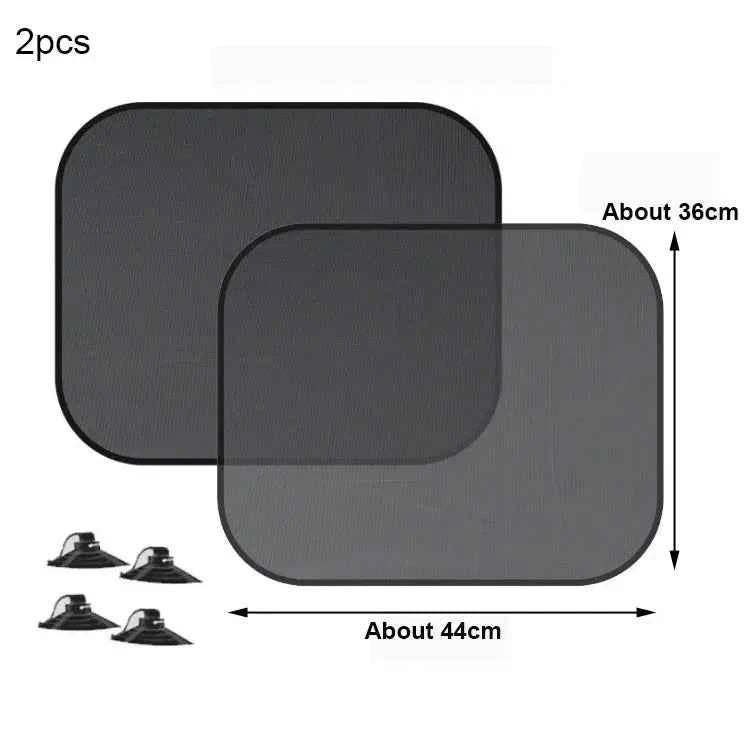 SEAMETAL Car Sun Shade Side Window Curtain Front Rear Window Sunshade Summer UV Blocking Suction Cup Car Sun Protection Curtains