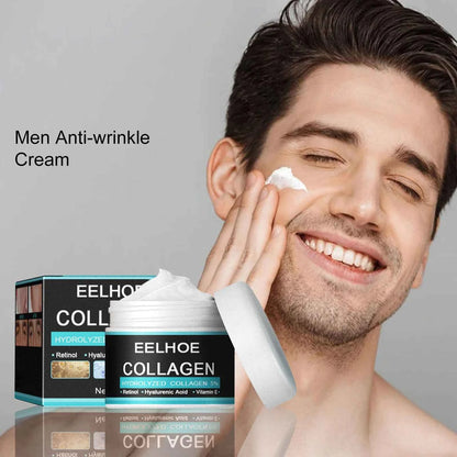 Collagen Creams For Men Smooth Wrinkle Firming Lifting Moisturizing Hyaluronic Acid Brightening Facial Cream Facial Skin Care