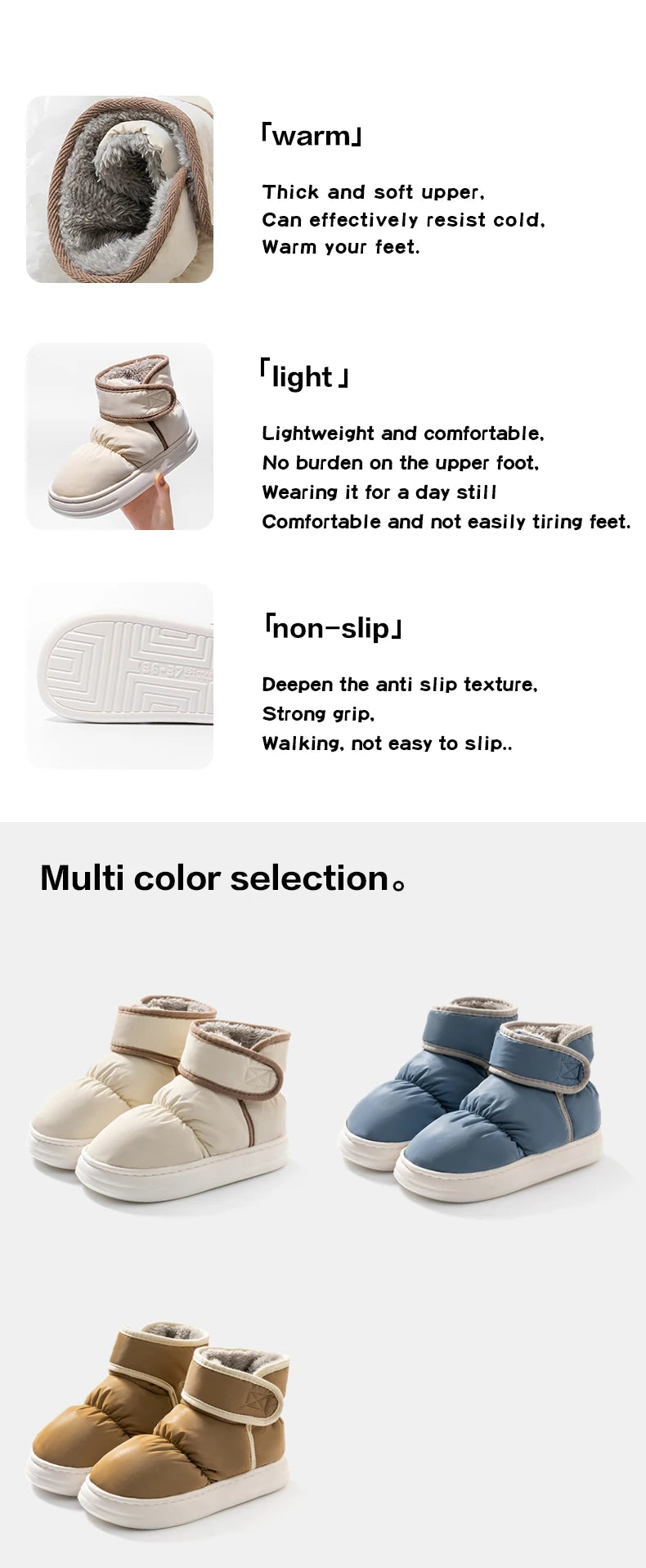 Unisex Winter Snow Boots - Waterproof Plush Anti-Slip Cotton Boots - Shello's Creative Boutique