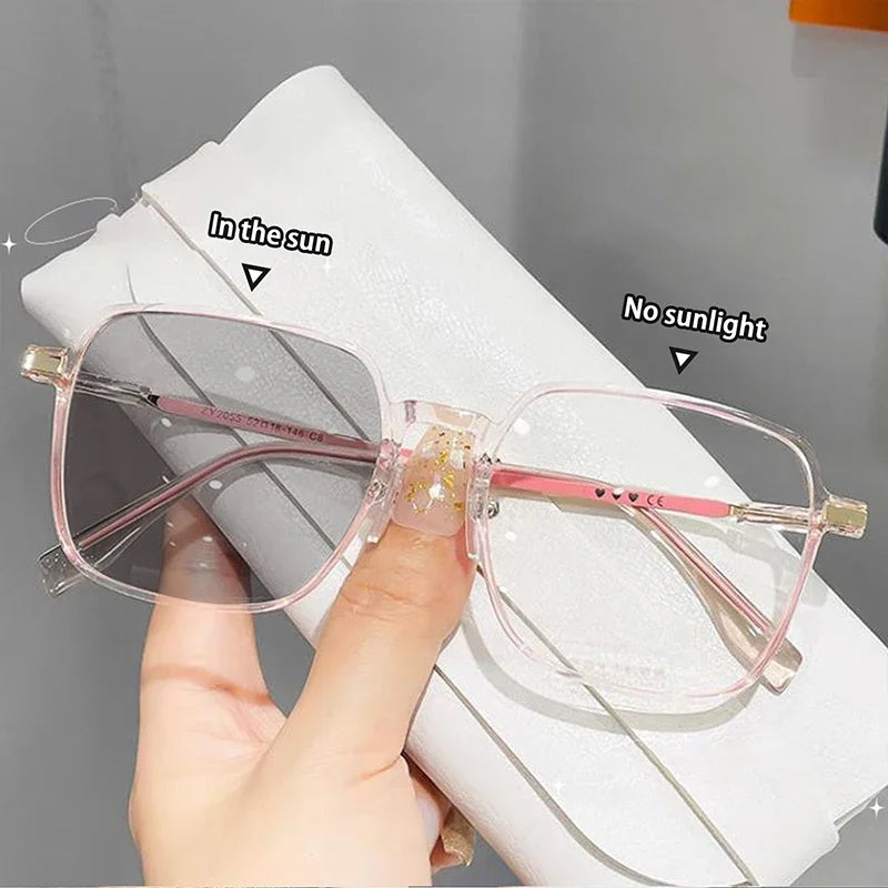 Photochromic Anti Radiation Glasses - Metal Frame Blue Light Blocking Eyewear - Shello's Creative Boutique