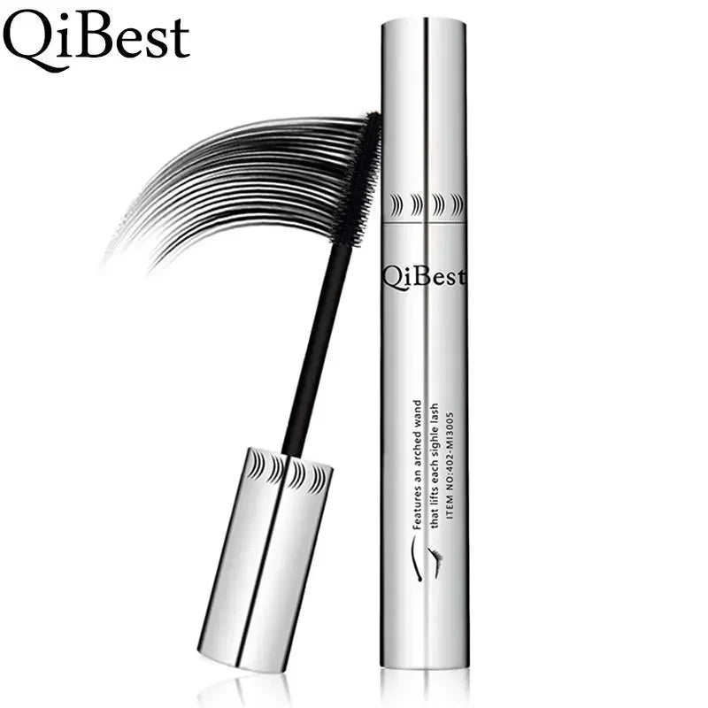 Qibest Silver Tube Mascara Waterproof Long & Curling Black Eyelashes Easy Removal No Dizziness Everlastingly Lasting - Shello's Creative Boutique