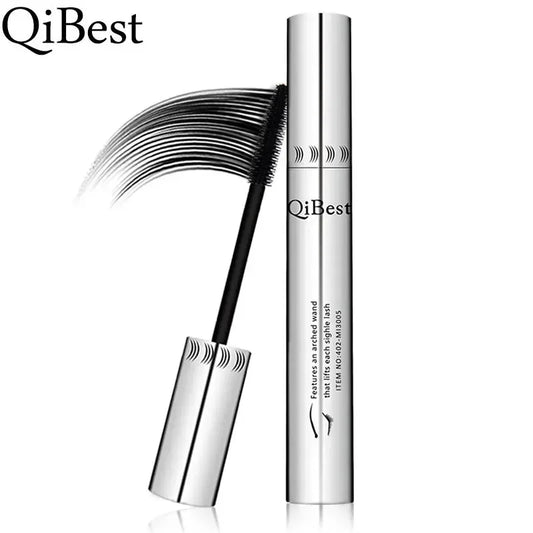 Qibest Silver Tube Mascara Waterproof Long & Curling Black Eyelashes Easy Removal No Dizziness Everlastingly Lasting - Shello's Creative Boutique