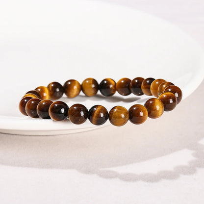 Yellow Tiger Eye & Glass Jewellery Making Beads – DIY Bracelet & Necklace Supplies