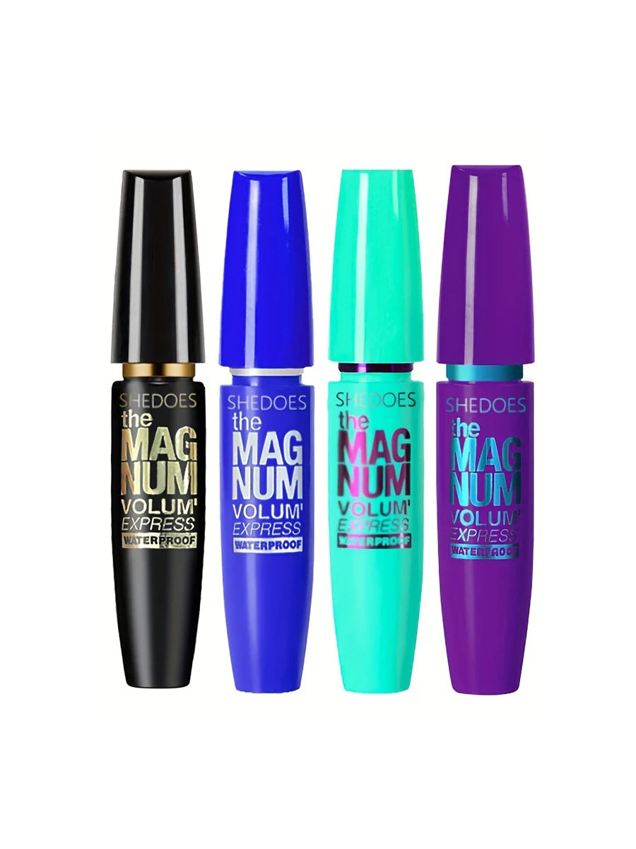 4D Black Mascara Thickening, Lengthening, Curling, Waterproof Liquid Fiber Mascara - Shello's Creative Boutique