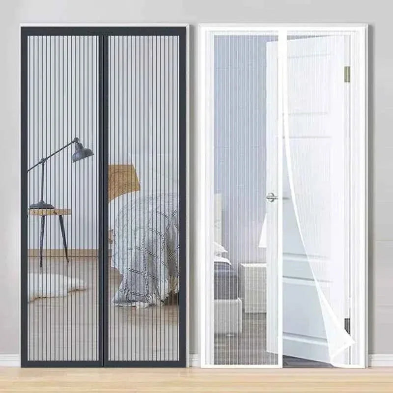 Magnetic Door Curtain - Auto-Close Anti-Mosquito Screen with No Drilling Installation (100x210cm) - Shello's Creative Boutique