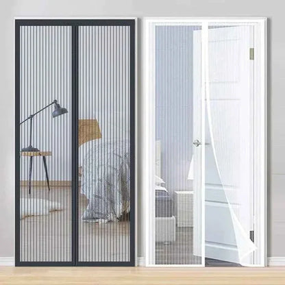 Magnetic Door Curtain - Auto-Close Anti-Mosquito Screen with No Drilling Installation (100x210cm) - Shello's Creative Boutique