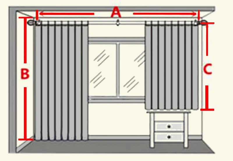 Modern European Luxury Curtains - Blue Velvet Spliced Tassel with Embroidered Tulle