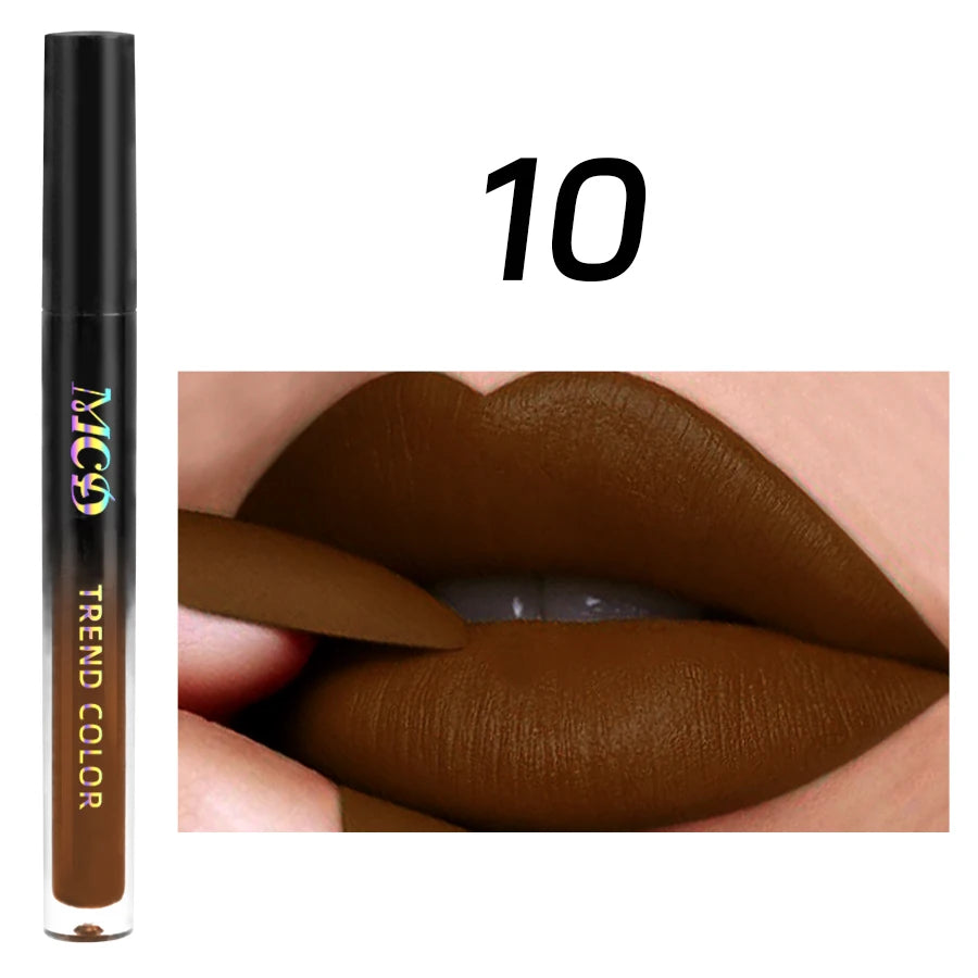 1Pcs Matte Waterproof Color Lip Gloss Lasting Liquid Lipstick Velvet Sexy Lip Glaze Makeup Lip tint Beauty lip stain Cosmetic - Shello's Creative Boutique