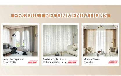 Modern Blackout Curtains - Thermal Insulated Short Drapes for Kitchen & Bedroom (95% Light Blocking) - Shello's Creative Boutique