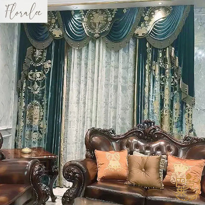Luxury Velvet European Curtains - Royal American Style for Living Room & Bedroom - Shello's Creative Boutique