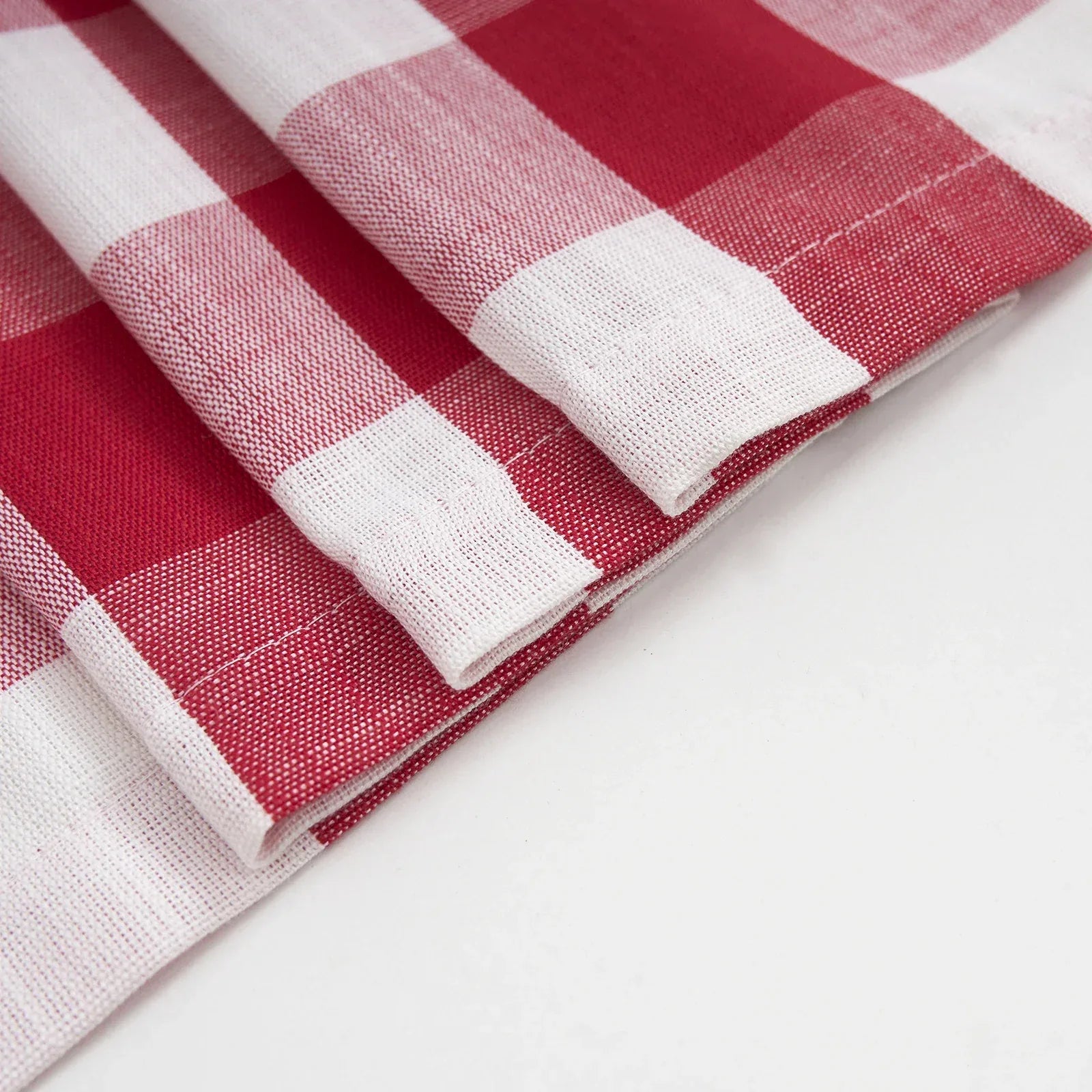 Checkered Kitchen Curtains - Gingham Café Curtains Multiple Sizes Available - Shello's Creative Boutique